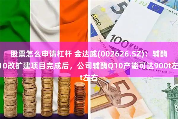 股票怎么申请杠杆 金达威(002626.SZ)：辅酶Q10改扩建项目完成后，公司辅酶Q10产能可达900t左右
