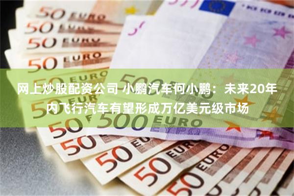网上炒股配资公司 小鹏汽车何小鹏：未来20年内飞行汽车有望形成万亿美元级市场